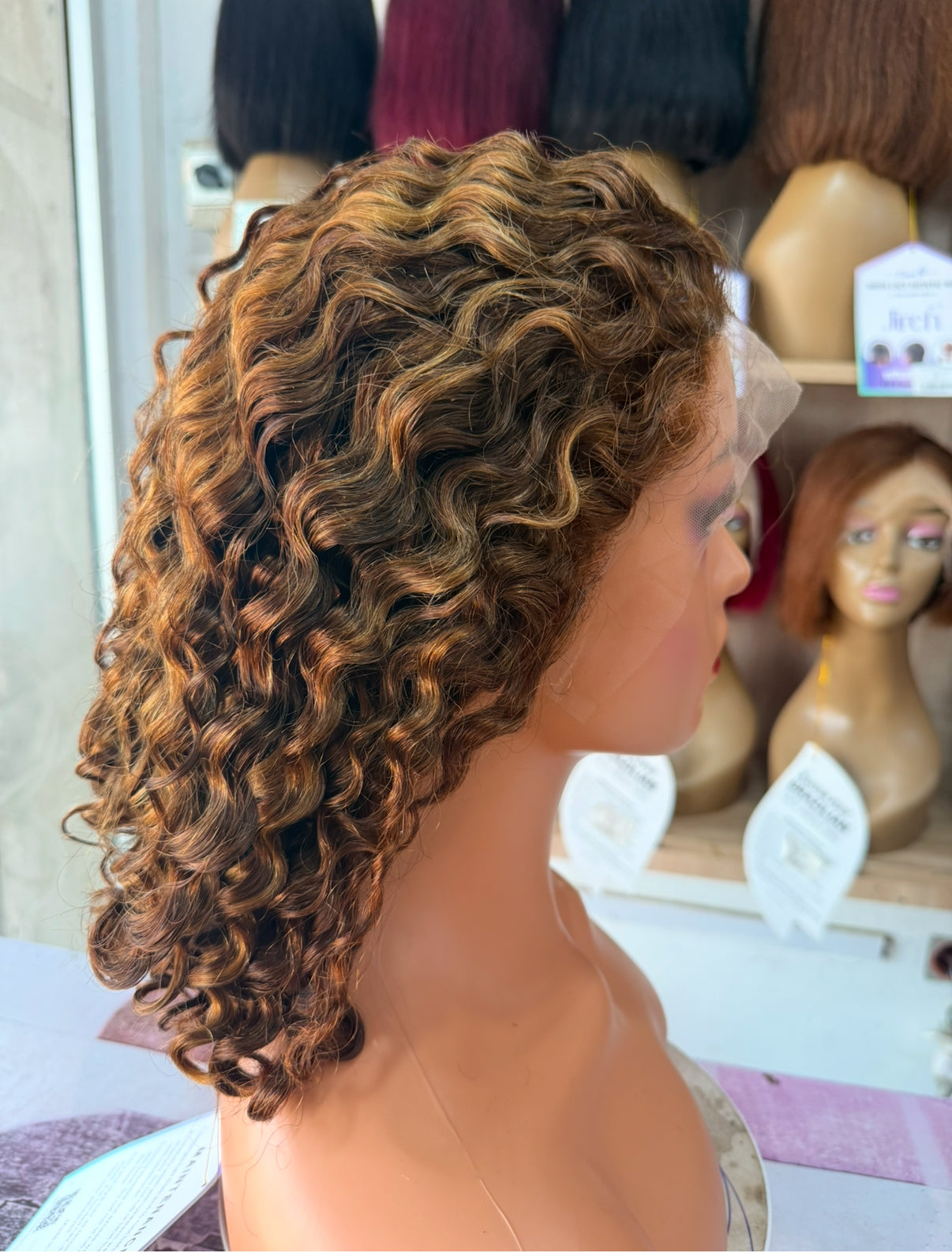 12a Indian virgin hair frontal bob wig deep wave 14inches