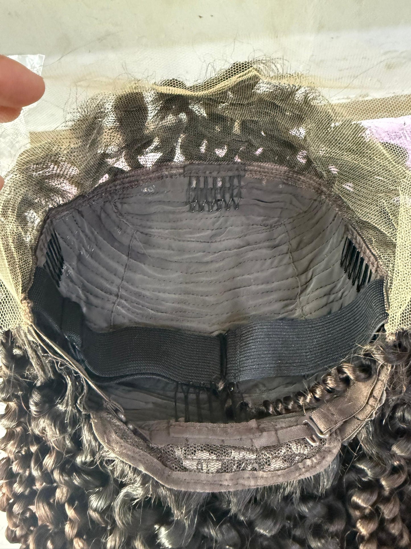 12A Indian hair lace frontal wig 13*4 Pixcy curl