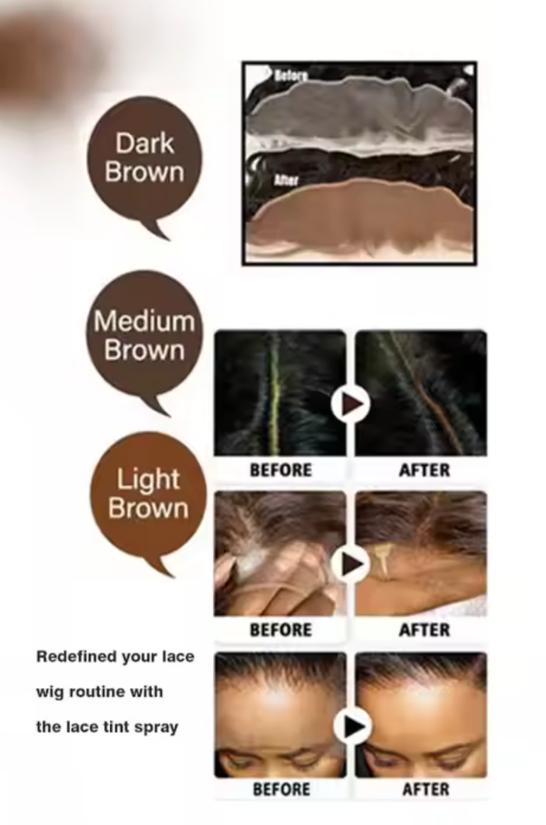 Lace teint spray lace frontal