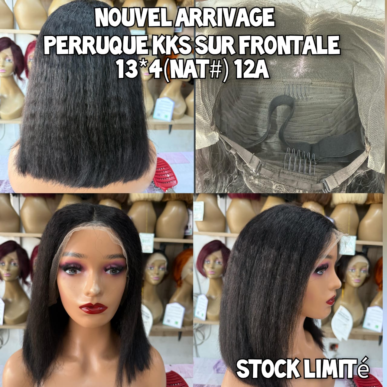 12A bob Indian Virgin hair bob wig kks wave