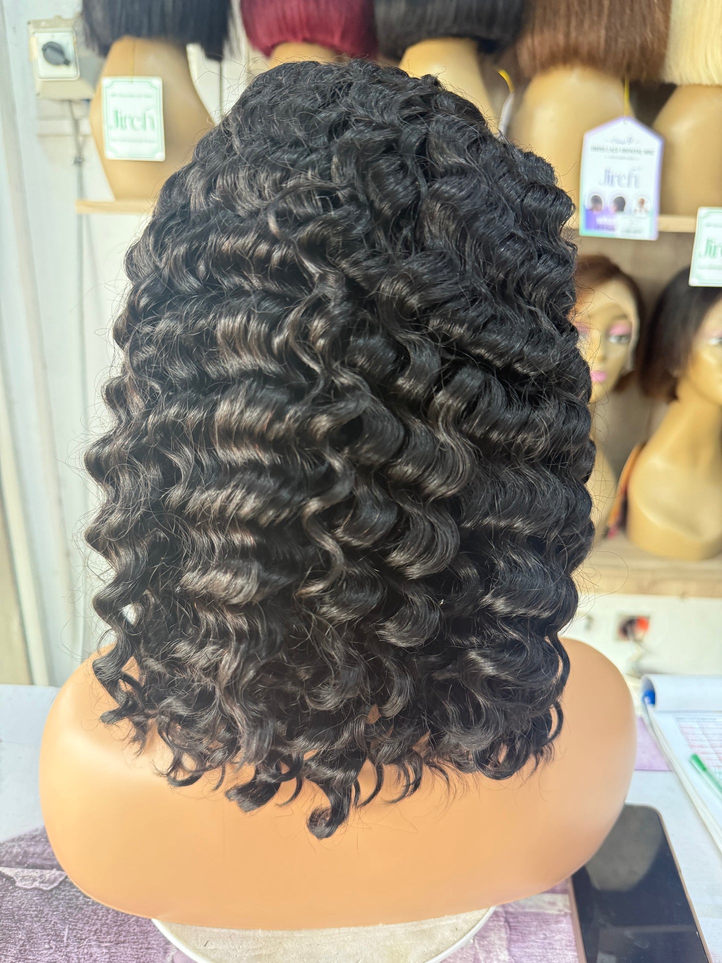 12A lace frontal Indian virgin hair peruque bob deep