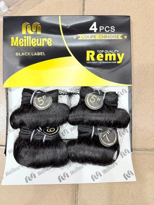 Melleur Remy 4pcs vietnamian hair afrob