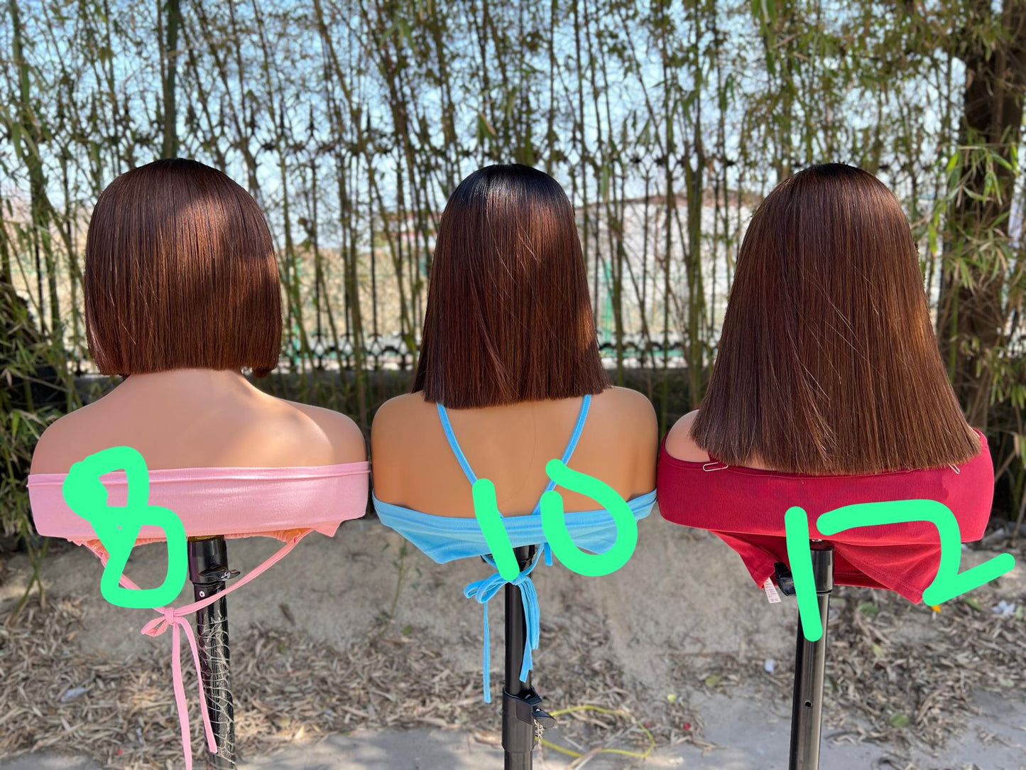 10A Indian Bob 13*4 wig tail 10