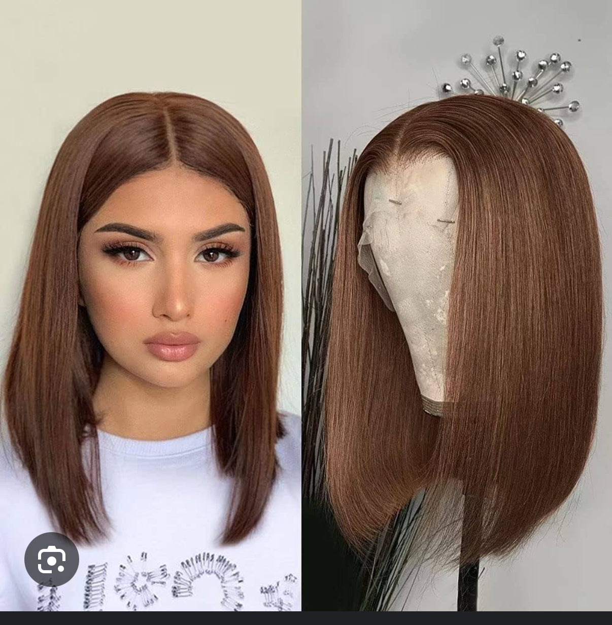 10A lace frontal bob wig bob Indian hair