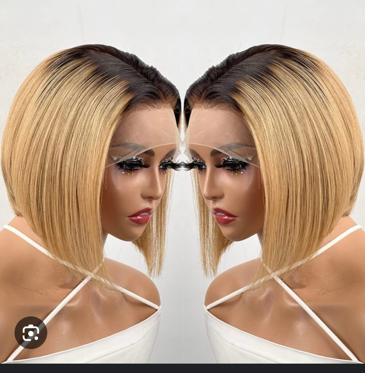 10A Indian Bob 13*4 wig tail 10