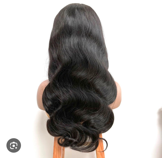 12A Indian Virgin hair lace frontal wig body wave