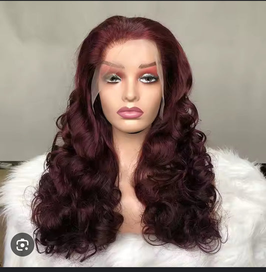 10A indian hair lace frontal wig 13*4 bouncy curl 20