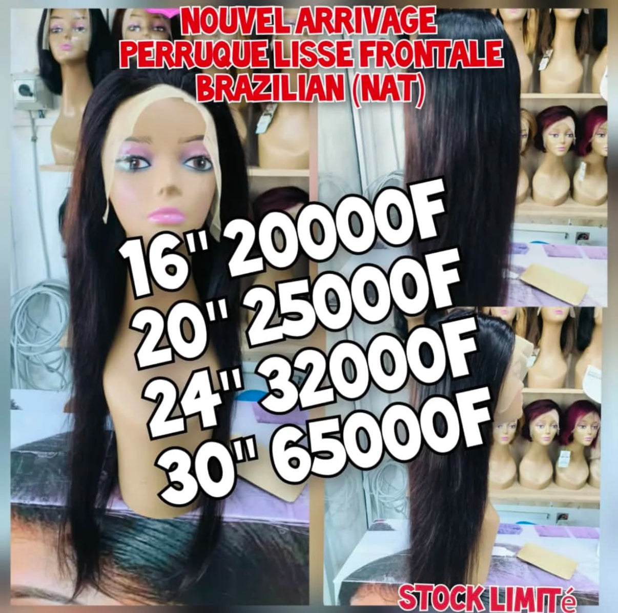 9A brazillian lace frontal wig 13*4 stw