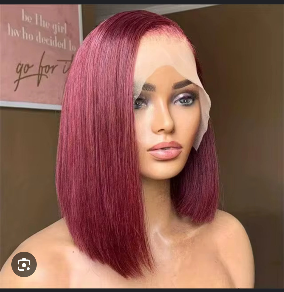 10A lace frontal bob wig bob Indian hair
