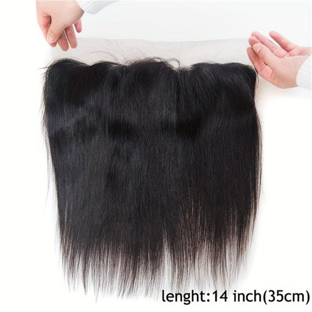 12A Straight Human Hair Lace Frontal Ear-to-Ear 13*4