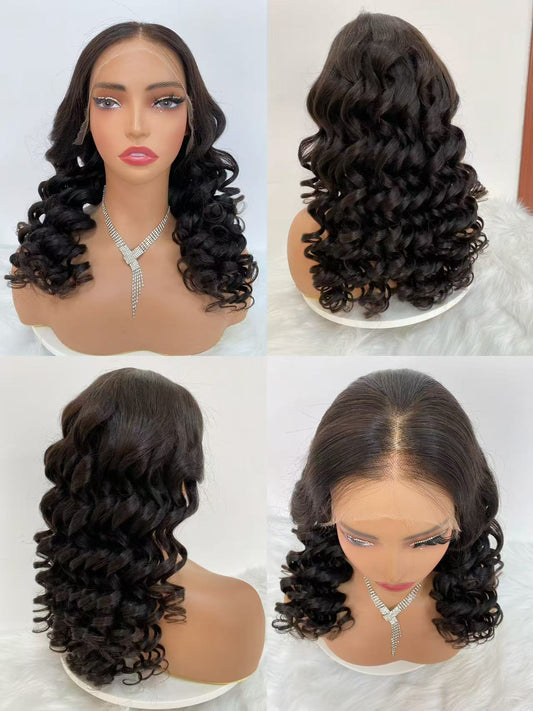 13A HD Swiss lace frontal 13*4 wig lose wave