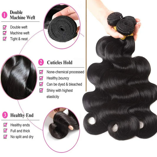 10A Peruvian hair 50g bundel body wave