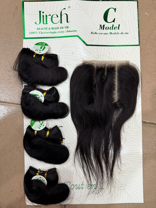 Jireh afro-b 4pcs +4*4 closure