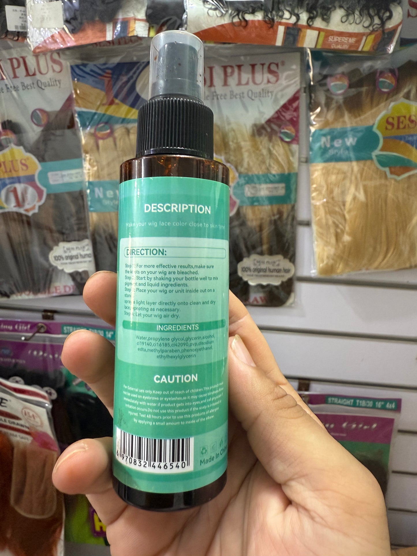 Lace teint spray lace frontal