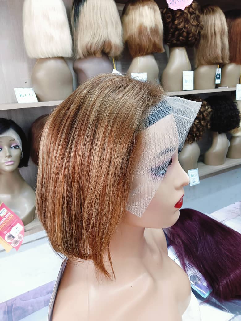 10A Indian Bob 13*4 wig tail 10