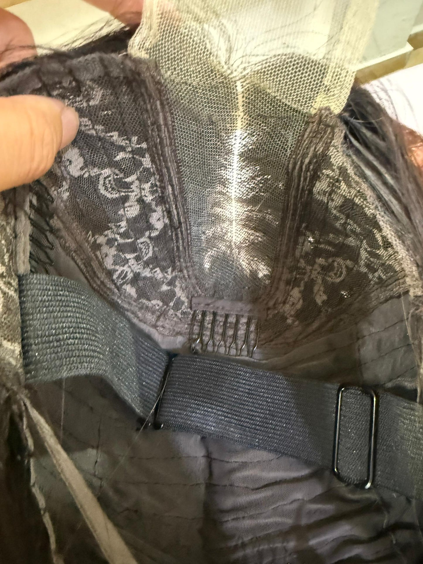 10A Indian hair 6*2 closure sdd wig 2ton4#